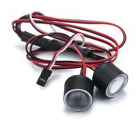 QWHTYO Compatible With Axial For SCX10 III AXI03007 3006 1/10 RC Crawler Car RC Car Lights Angel Eyes 22mm Headlights DC 3.7-5V 0.5A RC Spare Part