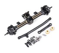 QWHTYO Compatible With Axial For SCX24 1/24 RC Crawler Upgrade Parts Accessories All Series Metal Front Rear Portal Axles Standard Extended RC Spare Part(Front,Extended)