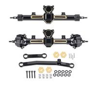 QWHTYO Compatible With Axial For SCX24 1/24 RC Crawler Upgrade Parts Accessories All Series Metal Front Rear Portal Axles Standard Extended RC Spare Part(Front Rear,Extended)