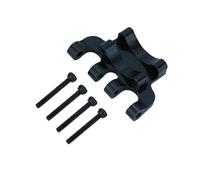 QWHTYO Compatible With Axial For SCX24 AXI00001 90081 C10 1/24 RC Tracked Car Upgrade Parts 1Pcs Metal Rear Axle Truss Upper Link Mounting Base RC Spare Part(Black)