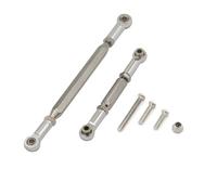 QWHTYO Compatible With MN78 1/12 Remote Control Car Upgrade Parts Replacement Accessories 1 Pair Metal Steering Rod Links RC Spare Part(Silver)