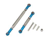 QWHTYO Compatible With MN78 1/12 Remote Control Car Upgrade Parts Replacement Accessories 1 Pair Metal Steering Rod Links RC Spare Part(Blue)