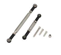 QWHTYO Compatible With MN78 1/12 Remote Control Car Upgrade Parts Replacement Accessories 1 Pair Metal Steering Rod Links RC Spare Part(Black)