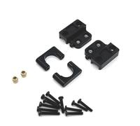 QWHTYO Compatible With MN82 LC79 1/12 RC Car Upgrade Parts Replacement Accessories Steel Rear Axle Shock Absorber For Leaf Springs RC Spare Part(Black Leaf Springs Mount)