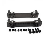 QWHTYO Compatible With RGT 86100 86100JC FTX5579 1/10 RC Cars Part Accessory 2pcs Front Rear Bumper Mount Aluminum Alloy Falling Protector RC Spare Part(Black)