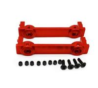 QWHTYO Compatible With RGT 86100 86100JC FTX5579 1/10 RC Cars Part Accessory 2pcs Front Rear Bumper Mount Aluminum Alloy Falling Protector RC Spare Part(Red)