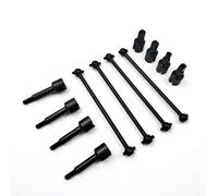 QWHTYO Compatible With Wltoys 144001 124019 124018 RC Car Upgrades Parts Accessories Metal CVD Drive Shaft Wheel Axle Differential Cup RC Car Accessories(Black)