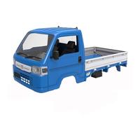 QWHTYO Compatible With WPL D12 WL01 For LDRC LD1297 1/12 1/16 RC Car Upgrade Parts Spare Replacement Accessories Acty Truck Body Shell RC Spare Part(Blue)