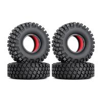 QWHTYO RC Car Tires Tyre Rims Compatible With Axial For SCX10 90046 TRX4 D90 Redcat Gen8 4PCS 1.9" Rubber Wheel Tires With Dual Stage TPE Foam For RC Crawler Car(Color4)