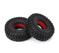 QWHTYO RC Car Tires Tyre Rims Compatible With Axial For SCX10 90046 TRX4 D90 Redcat Gen8 4PCS 1.9" Rubber Wheel Tires With Dual Stage TPE Foam For RC Crawler Car(Color5)