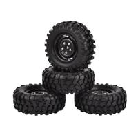 QWHTYO RC Car Tires Tyre Rims Compatible With Axial For SCX10 D90 For Tamiya For CC01 1:10 RC For Rock Crawler Car 96mm 1.9 Inch Rubber Tires/Tyres And Wheel Rims