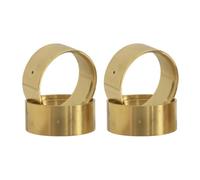 QWHTYO RC Car Tires Tyre Rims Compatible With Axial For SCX24 AX24 For TRX4M For FMS 1/18 1/24 RC Crawler Car Parts Metal 1.0" Beadlock Deep Dish Wheel Tire Set 4pcs(13g Brass Clamp Ring)