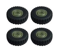 QWHTYO RC Car Tires Tyre Rims Compatible With LDRC LD-P06 LD P06 For Unimog 1/12 RC Truck Car Upgrade Spare Parts Accessories Rubber Wheel Tire Tyre 4pcs(Green)