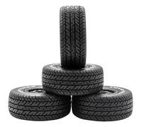 QWHTYO RC Car Tires Tyre Rims Compatible With Slash For Arrma For Senton For HuanQi 727 Rc Car 4pcs 112mm 1/10 Short Course Truck Tires Tyre Wheel With 12mm Hex(D)
