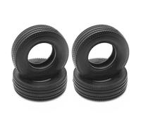 QWHTYO RC Car Tires Tyre Rims Compatible With Tamiya For Man For Scania For Actros R620 R470 1/14 RC Trailer Truck Tipper Parts 4Pcs Rubber Tire Tyre 28mm Width