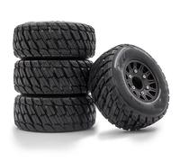 QWHTYO RC Car Tires Tyre Rims Compatible With Traxxas For Arrma For Tamiya For HPI For Kyosho RC Car 4Pcs 1/8 1/10 Short Course Truck Tire Tyre Wheel 12&14&17Mm Hex