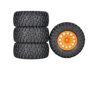 QWHTYO RC Car Tires Tyre Rims Compatible With Traxxas For Slash For Arrma For SENTON 4Pcs 112Mm 1/8 1/10 Short Course Truck Tire Tyre Wheel With 12/14/17Mm Hex RC Car