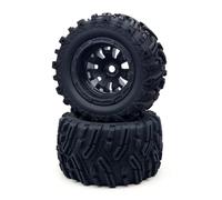 QWHTYO RC Car Tires Tyre Rims Compatible With ZD For Racing MX-07 1/7 RC Cars Upgrade Part Spare Accessories 2Pcs 188mm Plastic+rubber Tire Wheel Tyre