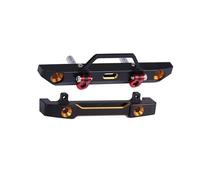 QWHTYO RC Spare Part Compatible With Axial For SCX24 AXI90081 1/24 RC Crawler Car Upgrade Parts 2Pcs Metal Front Rear Bumper Set