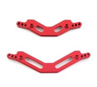 QWHTYO RC Spare Part For Arrma 1/10 For Kraton For Granite Big For Rock For Senton For Vorteks For Outcast 4x4 3s For Blx Metal Front Rear Shock Tower RC Car Upgrades Parts(Red)