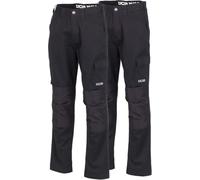QWICK-FIT JCB - Mens Work Trousers - Cargo Trouser Men - Essential Workwear Trousers - Twin Pack - Navy Size Waist 38,40,42,44 (UK, Waist, 42, Regular, Regular, Black)