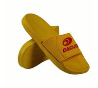 QWICK-FIT LTD CHILDRENS KIDS BOYS SLIP ON GIRLS SUMMER BEACH POOL SHOWER SLIDER MULE FLIP FLOP SANDALS (YELLOW, uk_footwear_size_system, big_kid, men, numeric, medium, numeric_6_point_5, 6.5)