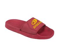 QWICK-FIT LTD CHILDRENS KIDS BOYS SLIP ON GIRLS SUMMER BEACH POOL SHOWER SLIDER MULE FLIP FLOP SANDALS (RED YELLOW, uk_footwear_size_system, big_kid, men, numeric, medium, numeric_6_point_5, 6.5)