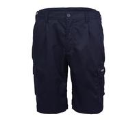 QWICK-FIT Mens Apache Work Shorts Heavy Duty Safety Combat Cargo Elasticated Summer Durable Workwear Shorts with Multi Pockets (UK, Waist, 36, Regular, Short, Navy)