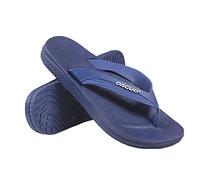 QWICK-FIT MENS FLIP FLOPS SUMMER SANDALS TOE POST CASUAL MULE LIGHTWEIGHT BEACH POOL SHOWER FLIP FLOPS GYM (NAVY, uk_footwear_size_system, adult, men, numeric, medium, numeric_6)