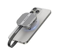 Qwiizlab Magnetic 2230 NVMe SSD Enclosure, Supports iPhone 16/15 Pro Max ProRes, 10Gbps USB Type-C, 100W PD Charge, Fits PCIe M.2 M-Key up to 2TB, Aluminum Case (SSD Not Included)