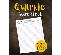 Qwirkle Score Sheet: Keep Track of Your Qwirkle Wins with this Handy Score Sheet