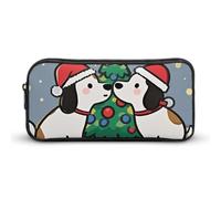 QWJKM Pencil Case for Men Women Intimate Puppy Pencil Pouch Portable Pencil Bag Personalized Pencil Holder Aesthetic Pen Bag Pencil Box Desk Organizer for Office