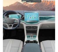 QWKFJOJL Car Interior Center Console Dashboard Navigation Transparent TPU Protective Film, for BYD SONG PLUS Champion 2023 2024 Anti-scratch Sticker