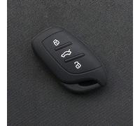 QWLEYCHN Silicone Rubber Car Key Fob Case Cover Set Skin Protector, for MG ZS EV HS 3button Key Remote Key Case