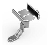 QWLMST For BENDA Black Flags 500 Greystone BD-300-15 Motorcycle Accessories Handlebar Mirror Mobile Phone Holder GPS Stand Bracket-Mirror Silver