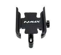 QWLMST For Yamaha NMAX NMAX25 NMAX155 125 155 2015-2024 Motorcycle Accessories Mirror Handlebar Mobile Phone Holder GPS Stand Bracket-Handlebar Black