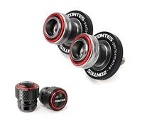 QWLMST For Zontes ZT310X 310T 310V ZT310R 310R G1 125 ZT125 ZT125U Motorcycle Accessorie M8 Swingarm Spools Slider Stand Tire Valve Cap-Red-Combo
