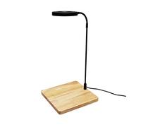 QWLWBU LED Aquarium Light 360 Degree Full Spectrum LED Light with Bamboo Board 10W Nano Fish Tank Light USB Powered Flat Nano Aquarium Light Bett a Fish Tank Light for Plant Growth
