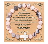 QWNHONEY Cross Bracelet for Women Christian Gifts Colorful Imperial Stone Catholic Religious Jewelry Mothers Day Birthday Christmas Gifts for Women Mother Daughter Sister Girlfriend Grandma Wife, 5 UK