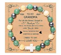 QWNHONEY Cross Bracelet for Women Christian Gifts Colorful Imperial Stone Catholic Religious Jewelry Mothers Day Birthday Christmas Gifts for Women Mother Daughter Sister Girlfriend Grandma Wife, 7