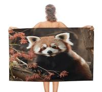 QWNMD Beach Towel Red Pandas Printed Bath Towel Adult Beach Towel for Beach Bath Travel Swim Pool Yoga Hotel Parties Guests Perfect for Daily Use