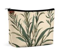 QWNMD Makeup Pouch Cosmetic Bag Lipstick Pouch Zipper Pouch Vintage Botanical Illustrations Printed Organizer Portable Toiletry Bag Accessories, Vintage Botanical Illustrations, 6.8 X 5.9 X 2.3 inch,