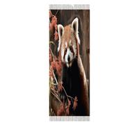 QWNMD Women Wraps And Shawls Red Pandas Printed Fashion Scarves Tassel Long Shawl Scarf Wraps for Women, Red Pandas, 78.7" X 27.6"