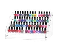 QWORK® 1 Pack 5 Tiers Nail Polish Holder Organizer, Acrylic Nail Polish display shelf, Holds about 50 Bottles