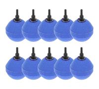 QWORK® 10 Pack 50mm Round Air Stones for Ponds & Aquariums - Compatible with Standard 4/6mm Air Lines