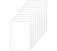 QWORK® 10 Pieces Acrylic Sheet, Clear Perspex Sheet, 10x15cm / 4 * 6 Inch, For Picture Frame, Display Projects, Painting