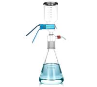 QWORK 1000ml Glass Vacuum Suction Filter, Lab Vacuum Filtration Distillation Apparatus for Filtering in Lab with 300mL Graduated Funnel