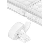 QWORK® 10m bed strap connectors, white, to join two twin beds