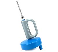 QWORK® 10m Manual Drain Auger, Flexible Drain Snake Unblocker with 5.6mm Spring Steel Cable for Hair and Light Clogs in Bath, Shower and Sink Drains