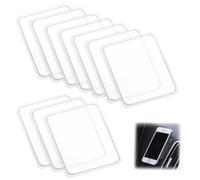 QWORK® 10PCS Multifunction Anti Slip Gel Pads 3"x2.5", Double-Sided Adhesive Silicone Gel Pad, Perfect as Mobile Phone Holder Floor Protector